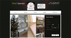 Desktop Screenshot of hotelaparupa.com