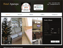 Tablet Screenshot of hotelaparupa.com